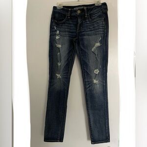 American Eagle Outfitters - Dark Blue Super Stretch Jeggings